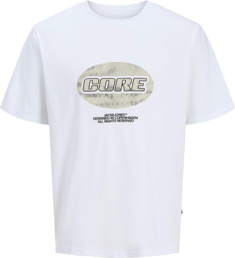 Jack & Jones PlusSize Shirt met print JCOLIDO AOP FRONT PRINT TEE SS CRE PLS