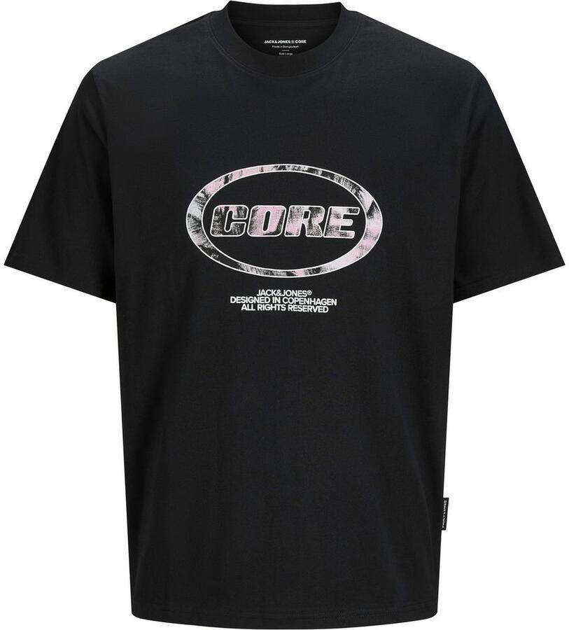 Jack & Jones PlusSize Shirt met print JCOLIDO AOP FRONT PRINT TEE SS CRE PLS