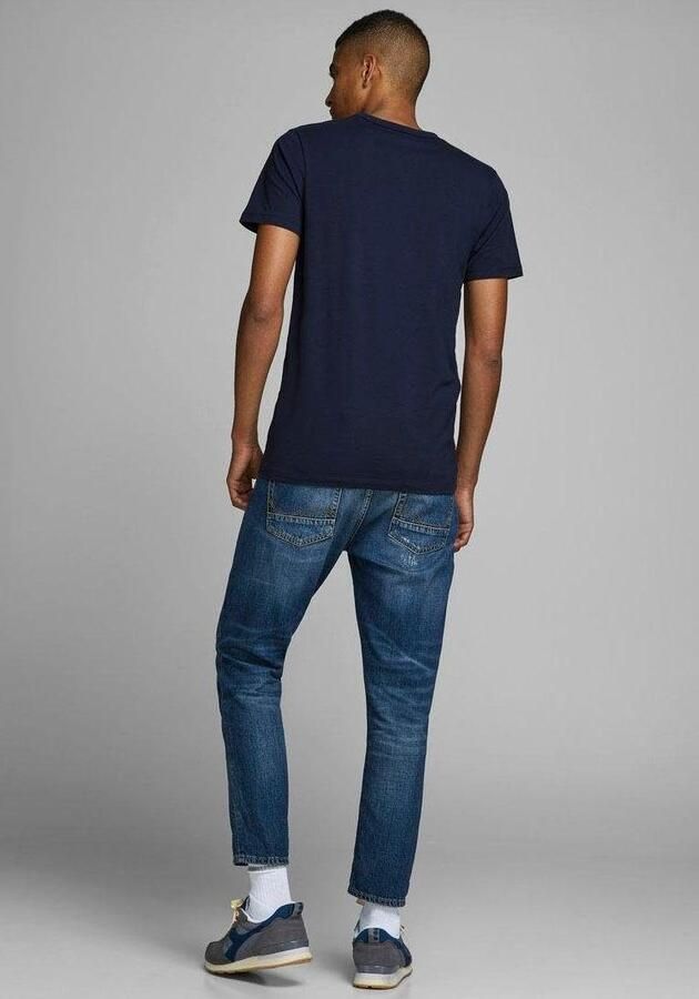 Jack & Jones T-shirt JJEBASIC met smalle pasvorm voor elke dag effen modieus smal katoenmix ronde hals - Foto 8