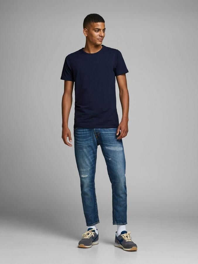 Jack & Jones T-shirt JJEBASIC met smalle pasvorm voor elke dag effen modieus smal katoenmix ronde hals - Foto 5