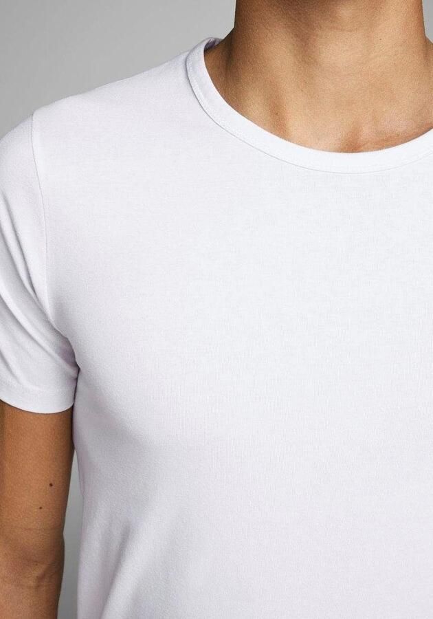 Jack & Jones T-shirt JJEBASIC met smalle pasvorm voor elke dag effen modieus smal katoenmix ronde hals - Foto 6