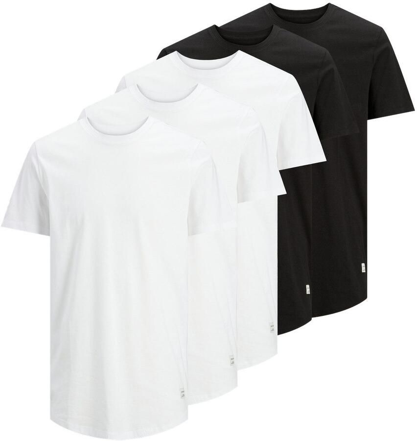 Jack & Jones T-shirt JJENOA TEE SS CREW NECK 5PK MP NOOS (5-delig Set van 5) - Foto 8