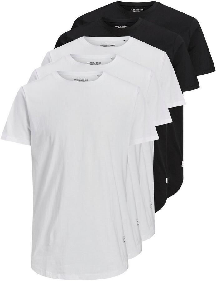 Jack & Jones T-shirt JJENOA TEE SS CREW NECK 5PK MP NOOS (5-delig Set van 5) - Foto 3