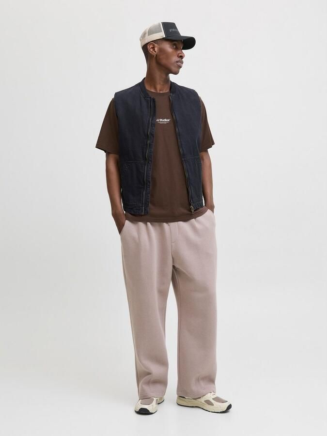 JACK & JONES ESSENTIALS relaxed T-shirt donkerbruin - Foto 2