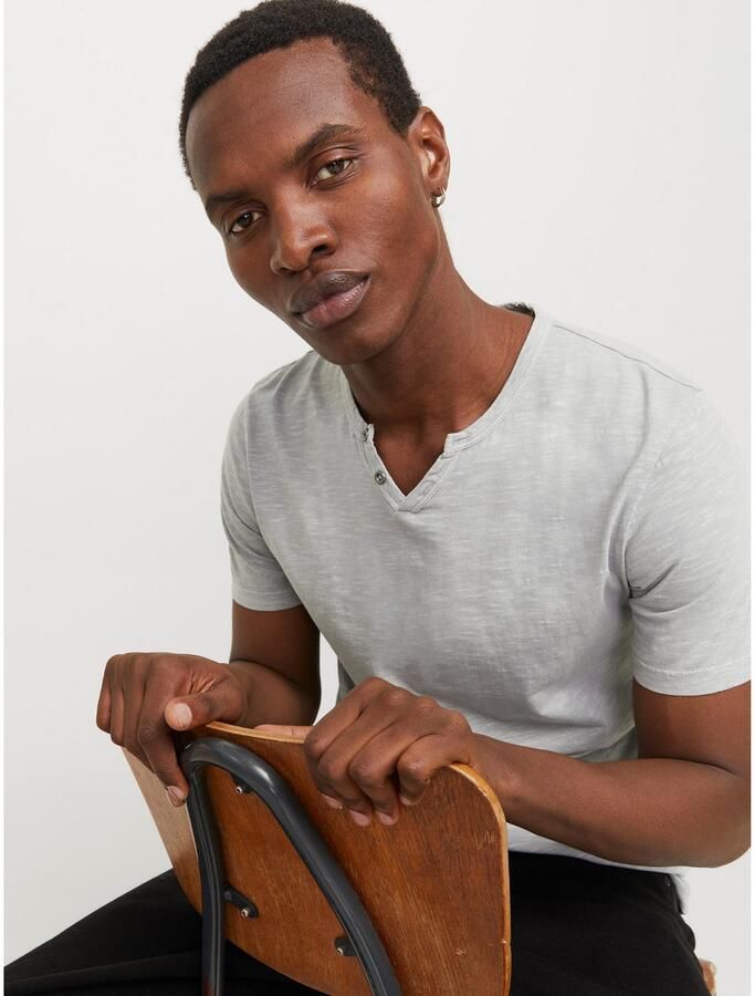 Jack & Jones T-shirt JJESPLIT NECK TEE SS NOOS - Foto 3