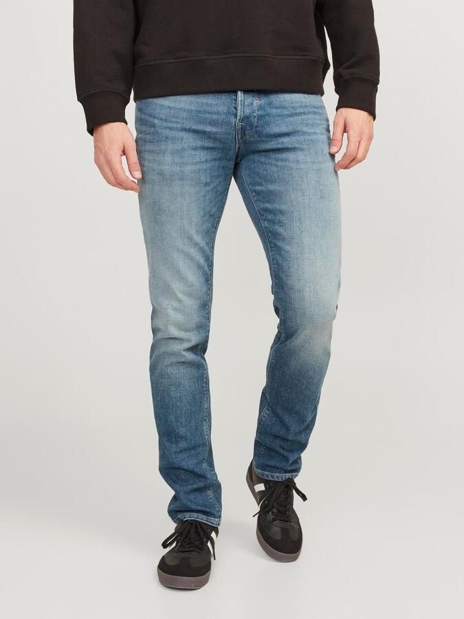 JACK & JONES JEANS INTELLIGENCE tapered fit jeans JJIMIKE JJBLADE 116 sn light blue denim - Foto 5