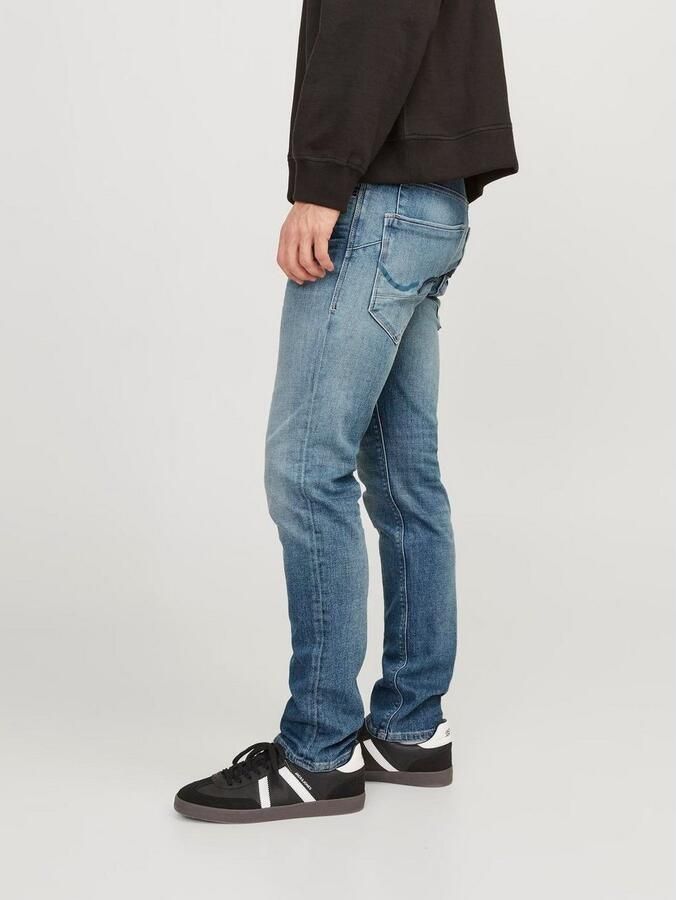 JACK & JONES JEANS INTELLIGENCE tapered fit jeans JJIMIKE JJBLADE 116 sn light blue denim
