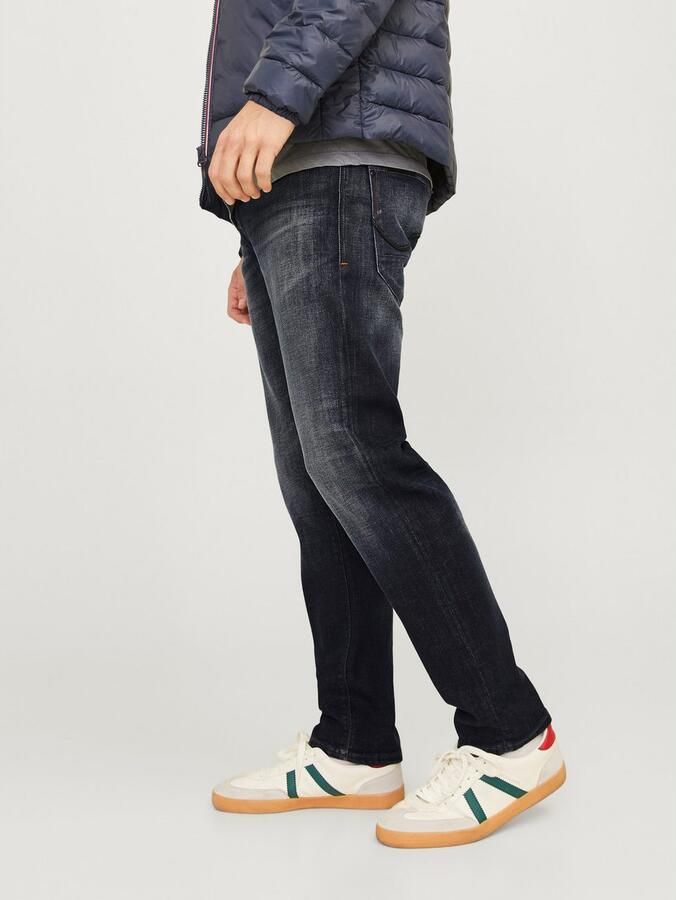 JACK & JONES JEANS INTELLIGENCE tapered fit jeans JJIMIKE JJCADE blue denim - Foto 4