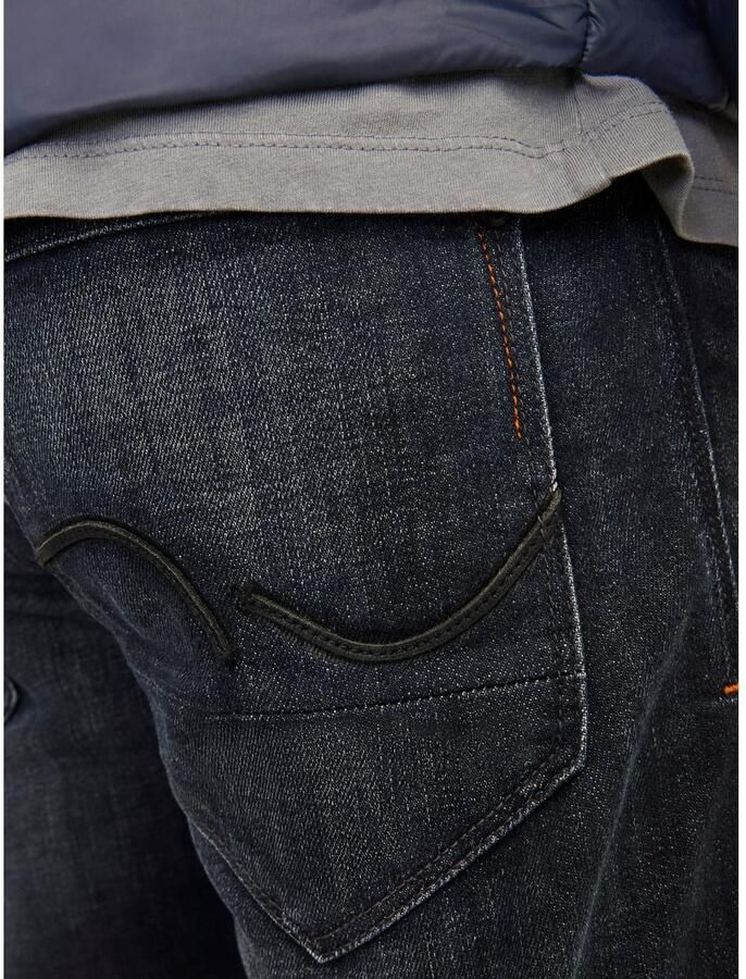 JACK & JONES JEANS INTELLIGENCE tapered fit jeans JJIMIKE JJCADE blue denim