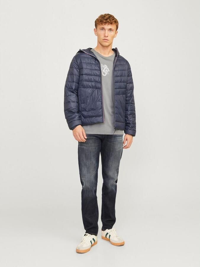 JACK & JONES JEANS INTELLIGENCE tapered fit jeans JJIMIKE JJCADE blue denim - Foto 5