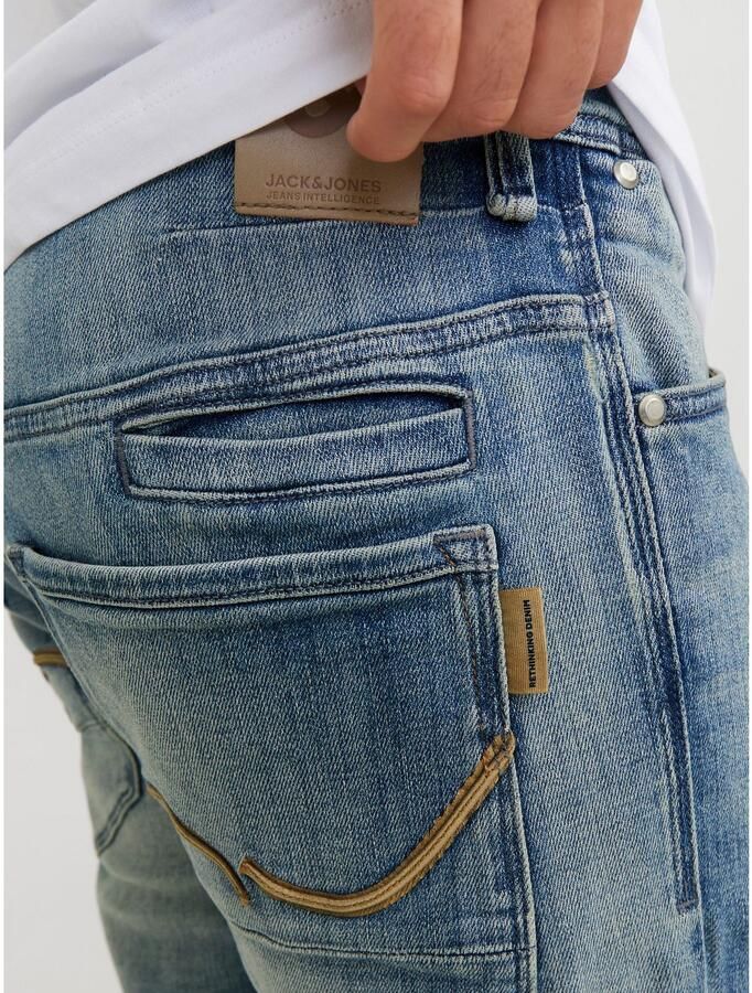 JACK & JONES JEANS INTELLIGENCE JJIMIKE JJCADE tapered jeans blue denim - Foto 3