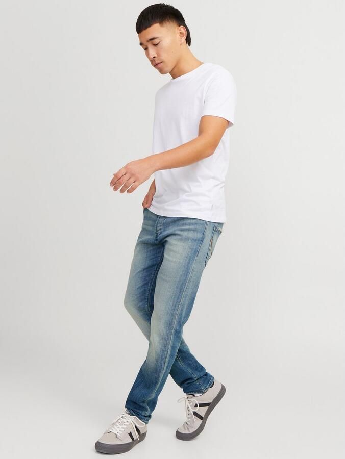 JACK & JONES JEANS INTELLIGENCE JJIMIKE JJCADE tapered jeans blue denim - Foto 4