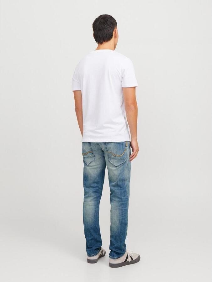 JACK & JONES JEANS INTELLIGENCE JJIMIKE JJCADE tapered jeans blue denim - Foto 7