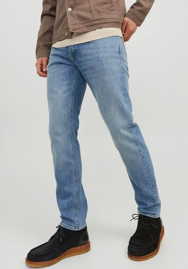 JACK & JONES JEANS INTELLIGENCE tapered fit jeans JJIMIKE JJORIGINAL blue denim - Foto 9