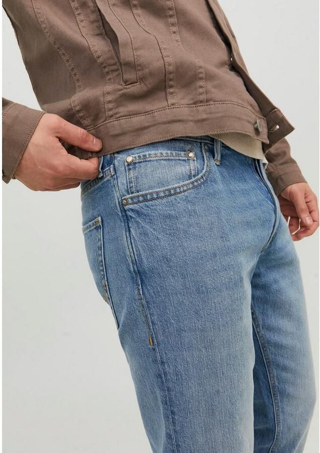JACK & JONES JEANS INTELLIGENCE tapered fit jeans JJIMIKE JJORIGINAL blue denim - Foto 3