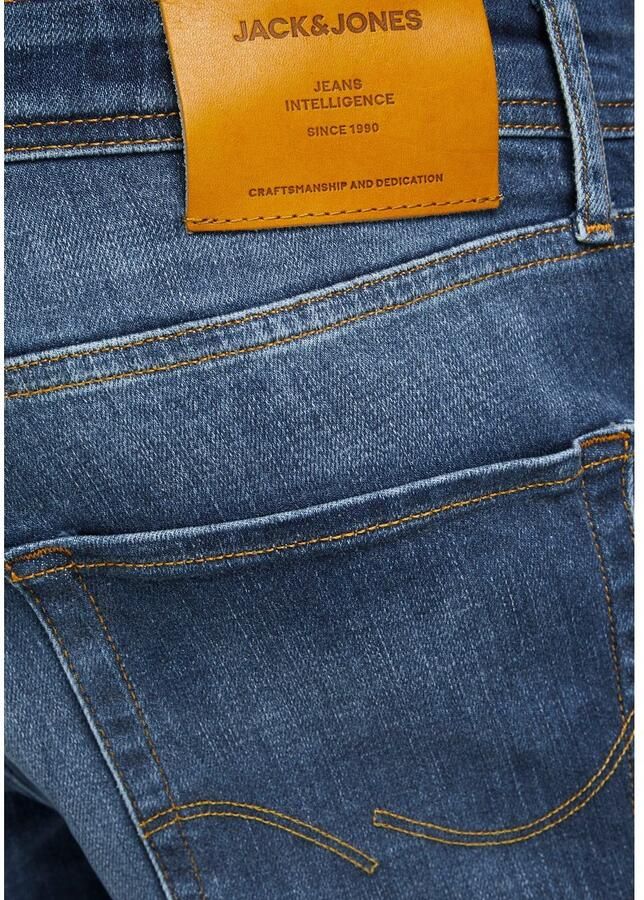 JACK & JONES JEANS INTELLIGENCE tapered fit jeans JJIMIKE JJORIGINAL blue denim - Foto 4