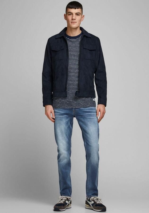 JACK & JONES JEANS INTELLIGENCE tapered fit jeans JJIMIKE JJORIGINAL blue denim - Foto 7