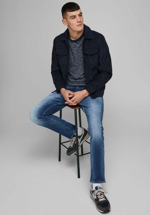 JACK & JONES JEANS INTELLIGENCE tapered fit jeans JJIMIKE JJORIGINAL blue denim - Foto 8