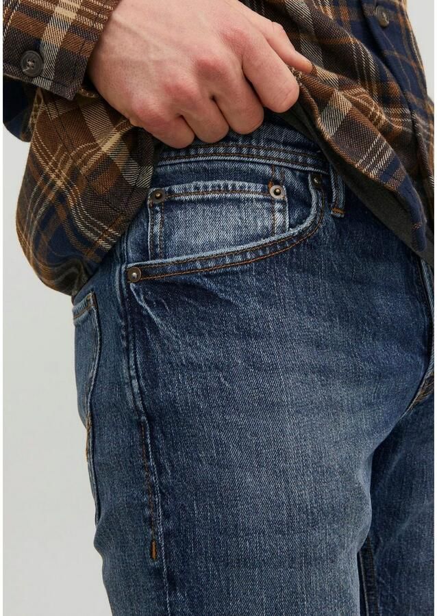 JACK & JONES JEANS INTELLIGENCE tapered fit jeans JJIMIKE JJORIGINAL SBD 551 medium blue - Foto 8