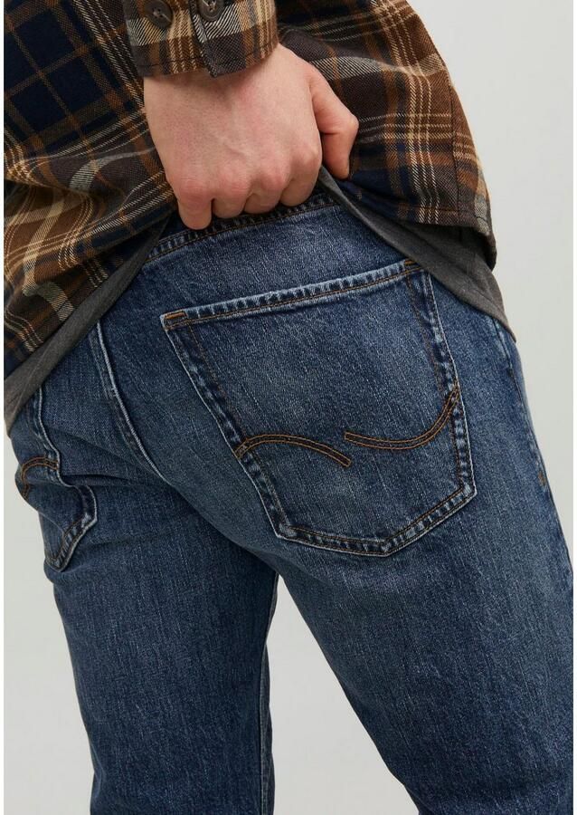 JACK & JONES JEANS INTELLIGENCE tapered fit jeans JJIMIKE JJORIGINAL SBD 551 medium blue - Foto 2