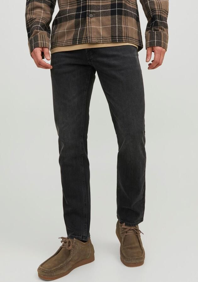 JACK & JONES JEANS INTELLIGENCE taperd fit jeans JJIMIKE JJORIGINAL zwart - Foto 7