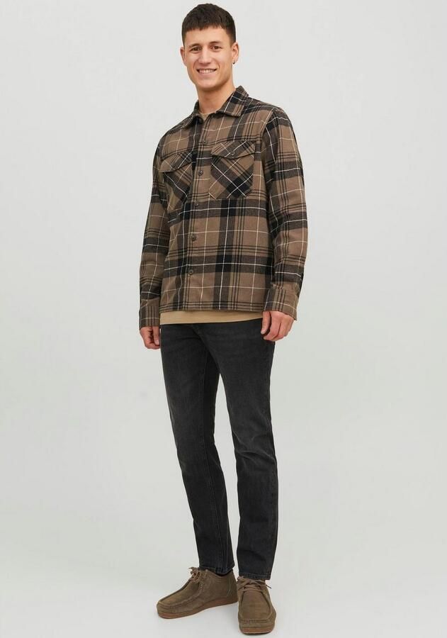 JACK & JONES JEANS INTELLIGENCE taperd fit jeans JJIMIKE JJORIGINAL zwart - Foto 3