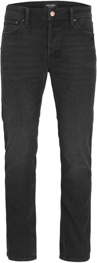 JACK & JONES JEANS INTELLIGENCE taperd fit jeans JJIMIKE JJORIGINAL zwart - Foto 6