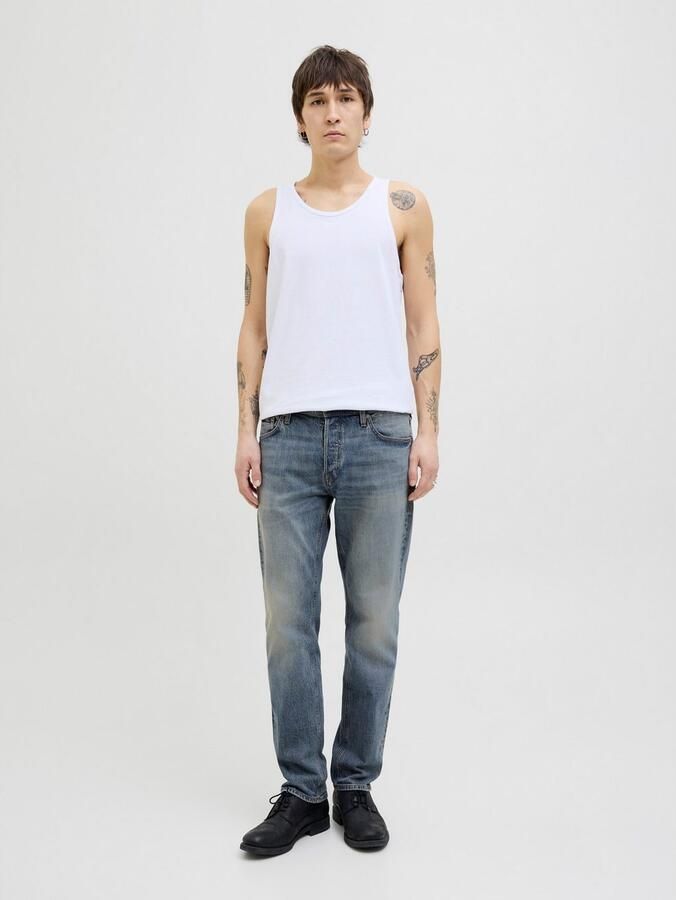 JACK & JONES JEANS INTELLIGENCE JJIMIKE JJORIGINAL tapered jeans blue denim - Foto 3