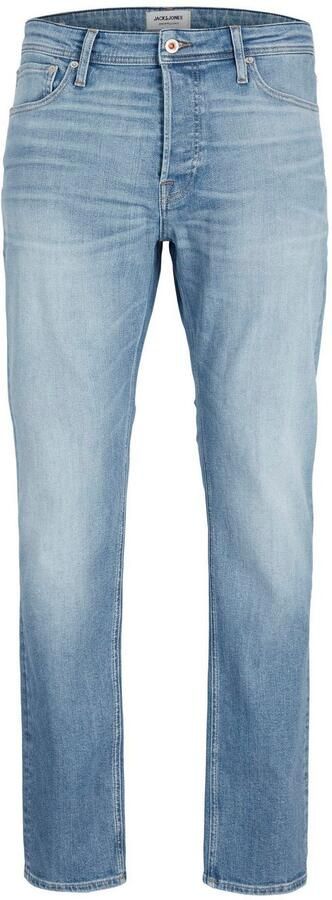 JACK & JONES JEANS INTELLIGENCE tapered fit jeans JJIMIKE JJORIGINAL jos 011 pcw blue denim - Foto 6