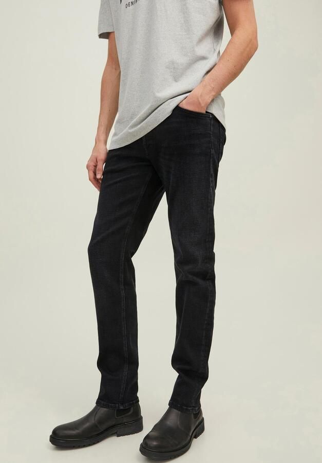 JACK & JONES JEANS INTELLIGENCE tapered fit jeans JJIMIKE JJORIGINAL jos 111 black denim - Foto 8