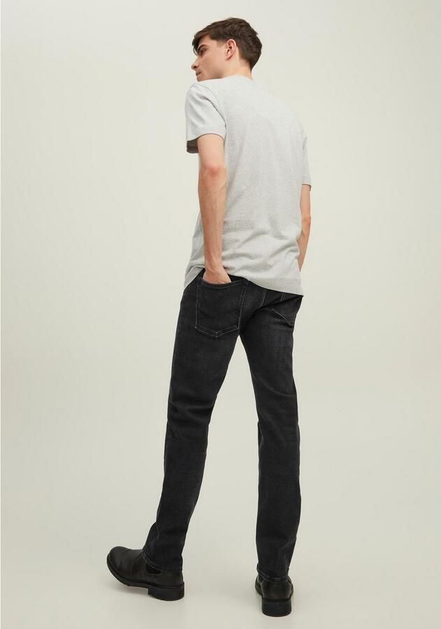JACK & JONES JEANS INTELLIGENCE tapered fit jeans JJIMIKE JJORIGINAL jos 111 black denim - Foto 3