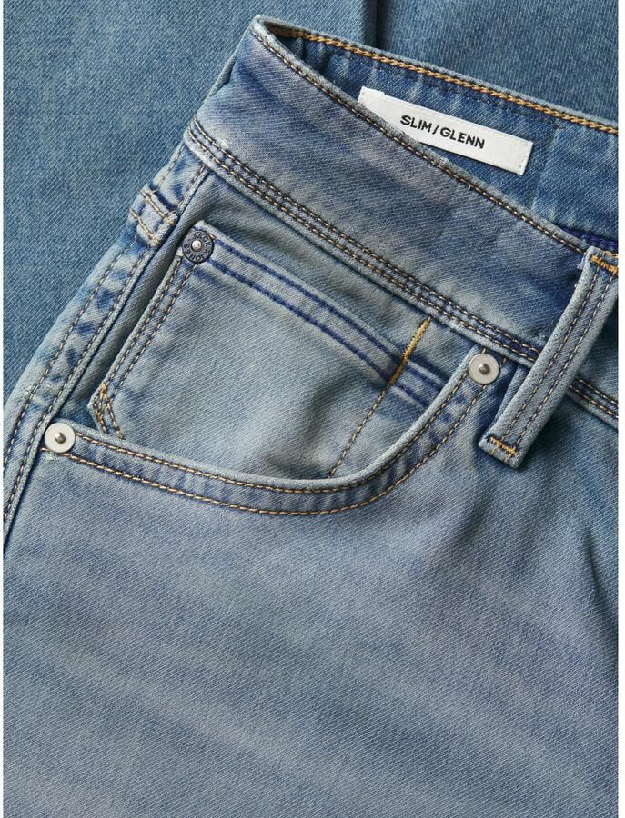 Jack & Jones Tapered jeans JJIMIKE met stretch used-look en comfortabele pasvorm