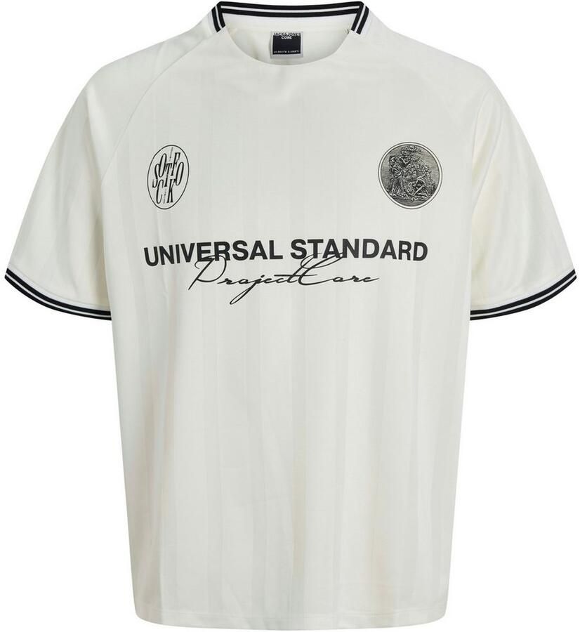 Jack & Jones Trainingsshirt JCOCOVER RETRO FOOTBALL TEE SS LN