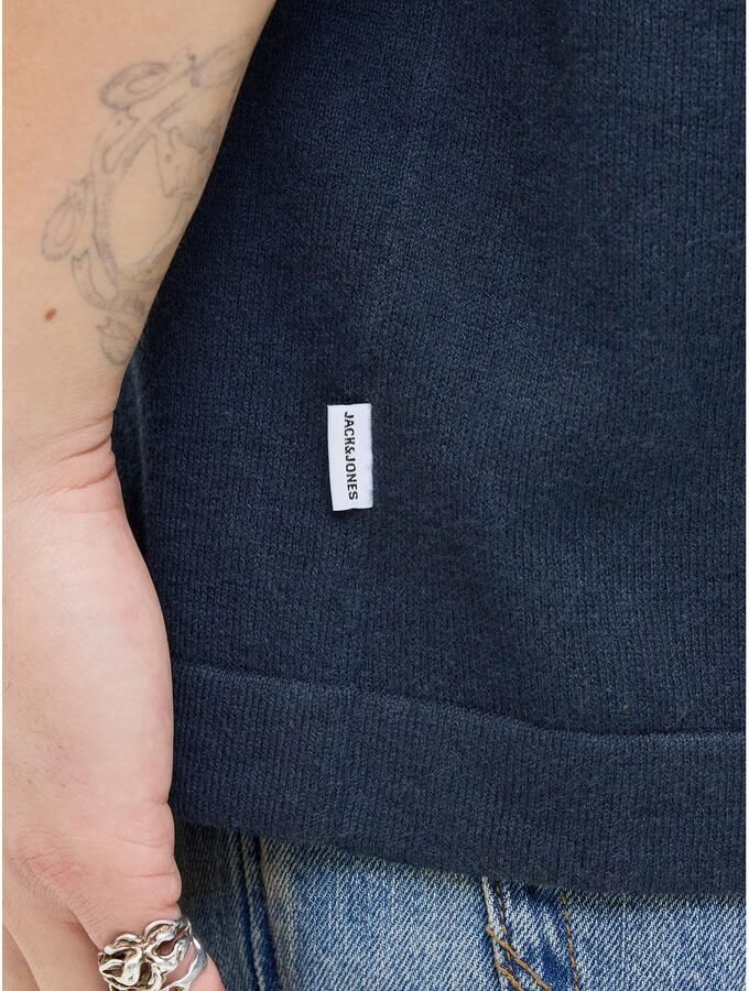 Jack & Jones Trui met korte mouwen JJEEMIL KNIT RELAXED POLO SS SN - Foto 3