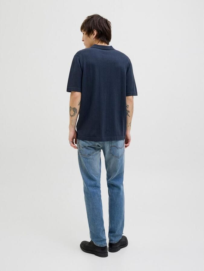 Jack & Jones Trui met korte mouwen JJEEMIL KNIT RELAXED POLO SS SN - Foto 6