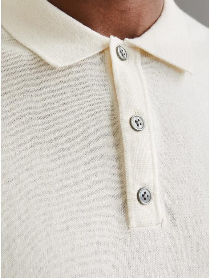 Jack & Jones Trui met korte mouwen JJEEMIL KNIT RELAXED POLO SS SN - Foto 2