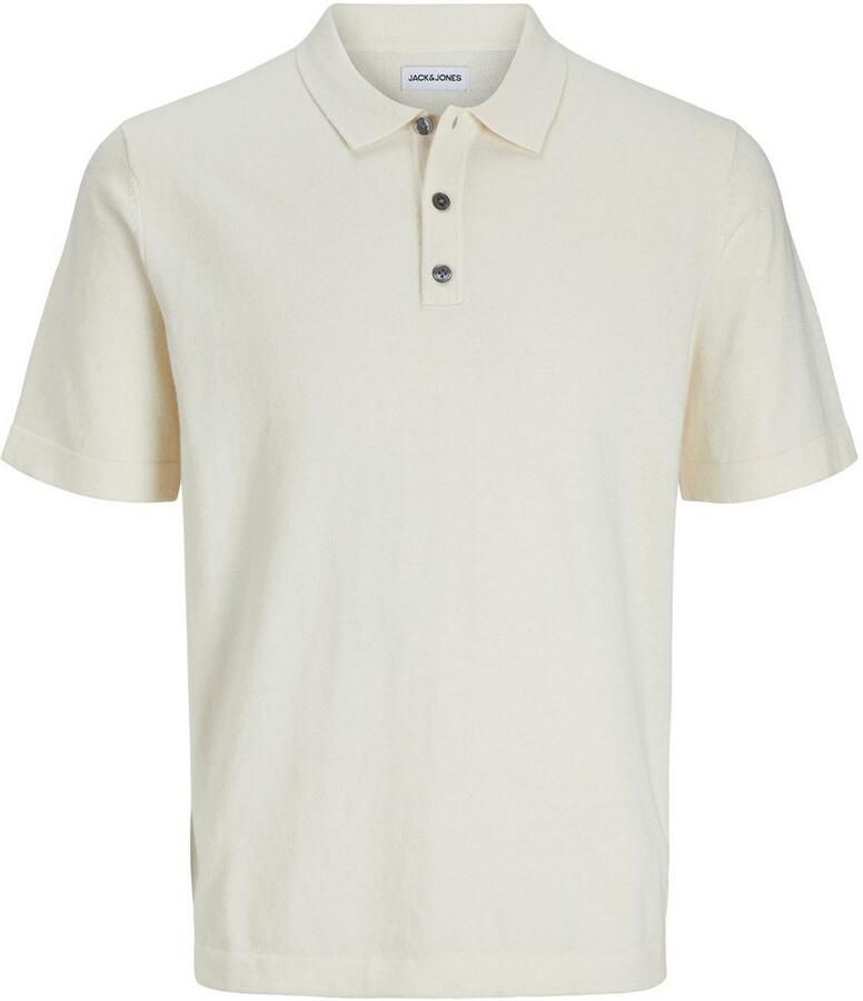 Jack & Jones Trui met korte mouwen JJEEMIL KNIT RELAXED POLO SS SN