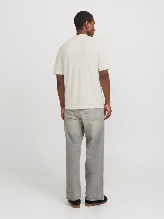 Jack & Jones Trui met korte mouwen JJEEMIL KNIT RELAXED POLO SS SN - Foto 6