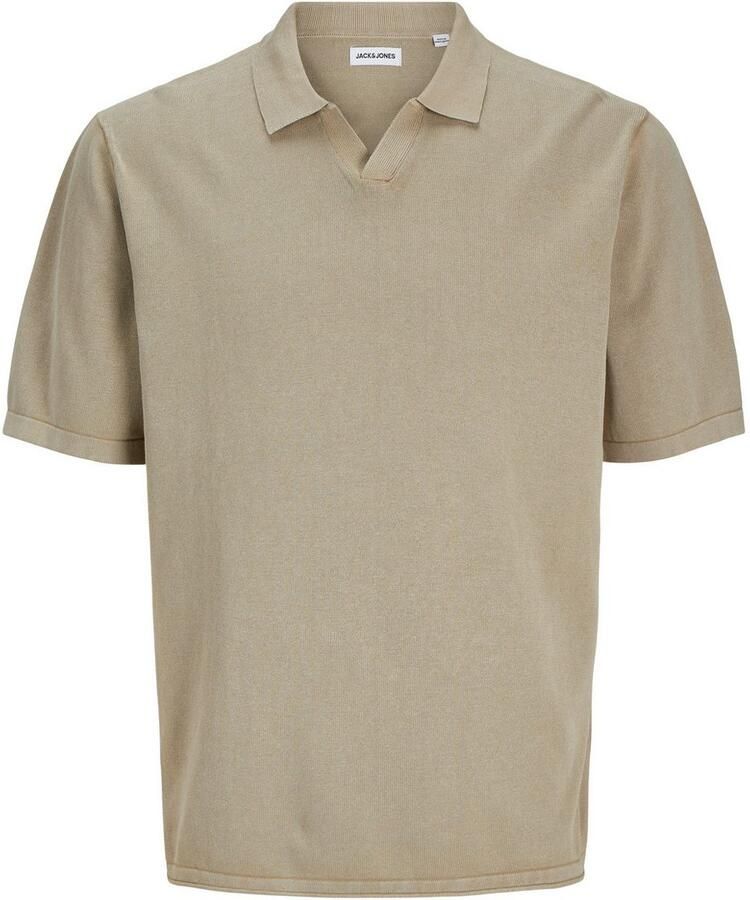 Jack & Jones Trui met korte mouwen JJELEO KNIT POLO SS LN