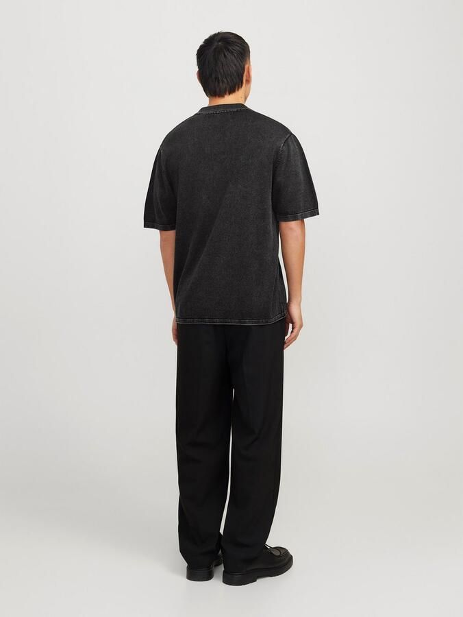 Jack & Jones Trui met korte mouwen JJELEO KNIT POLO SS LN - Foto 6