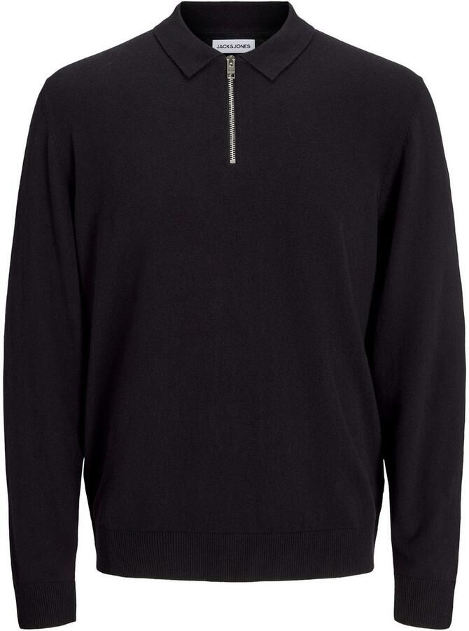 Jack & Jones Trui met polokraag JJEEMIL KNIT POLO HALF ZIP LS NOOS - Foto 6