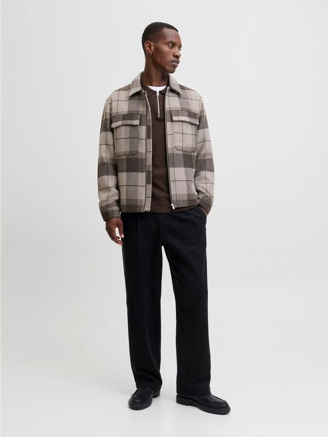 Jack & Jones Trui met polokraag JJEEMIL KNIT POLO HALF ZIP LS NOOS - Foto 6