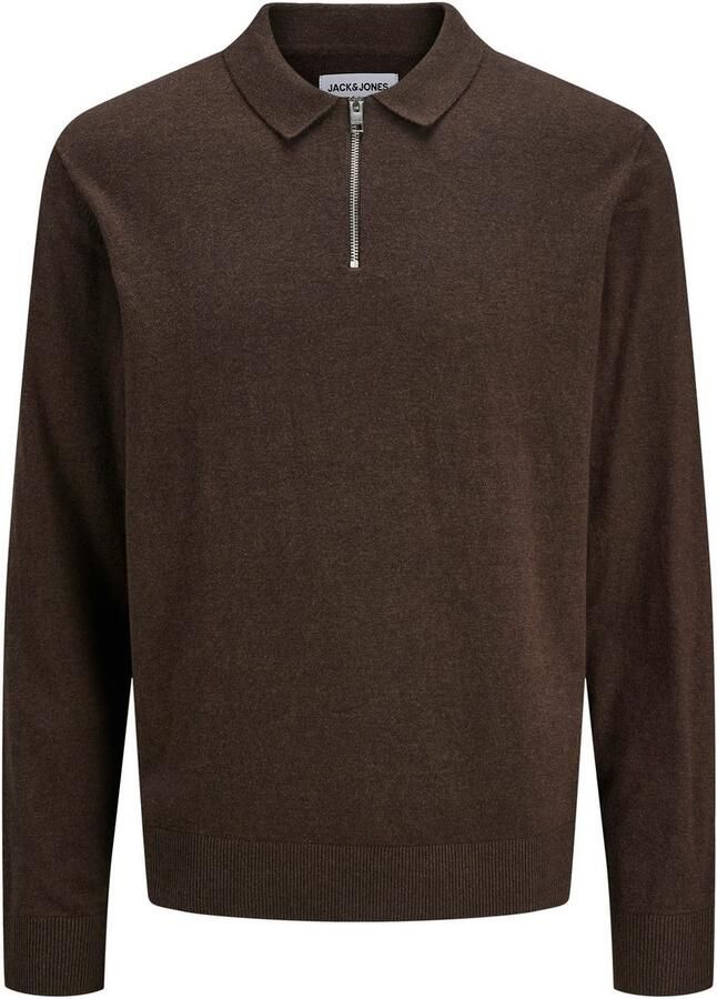 Jack & Jones Trui met polokraag JJEEMIL KNIT POLO HALF ZIP LS NOOS - Foto 7