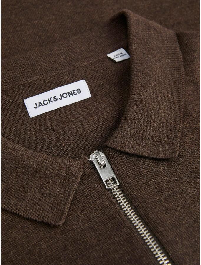 Jack & Jones Trui met polokraag JJEEMIL KNIT POLO HALF ZIP LS NOOS - Foto 3