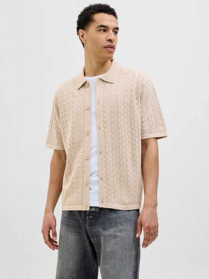 Jack & Jones Trui met polokraag JORTYLER KNIT SS POLO SN - Foto 4