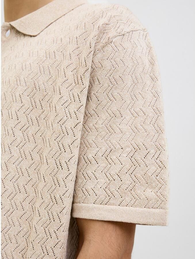 Jack & Jones Trui met polokraag JORTYLER KNIT SS POLO SN - Foto 3