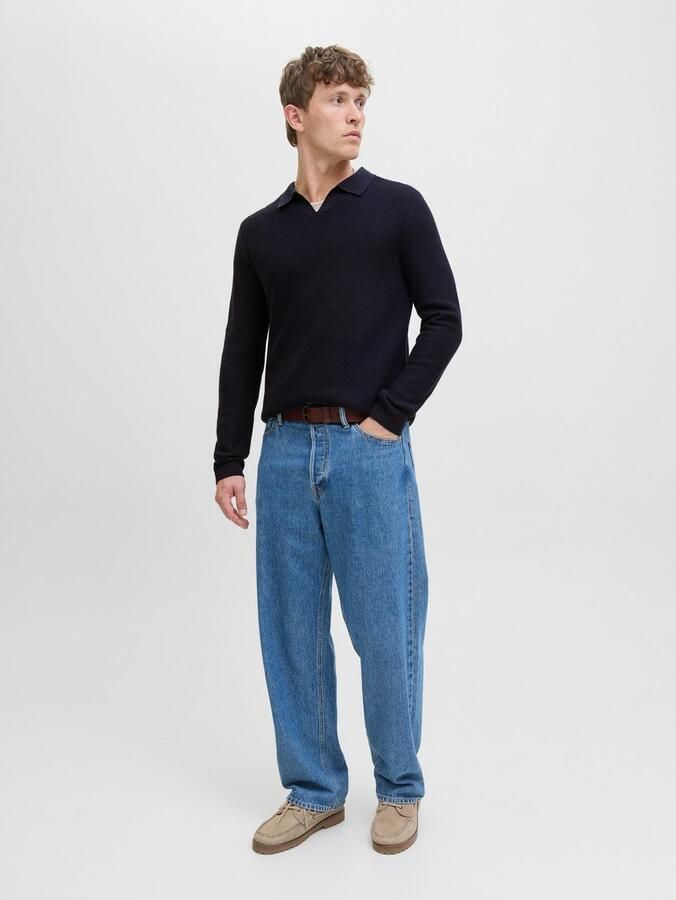 Jack & Jones Premium Gebreide pullover met ribboorden model 'EASTON' - Foto 4