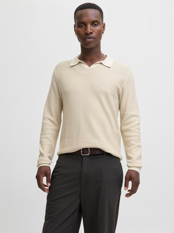 Jack & Jones Premium Gebreide pullover met ribboorden model 'EASTON' - Foto 13