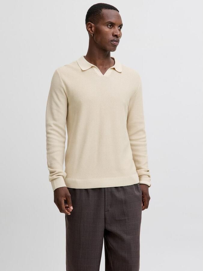 Jack & Jones Premium Gebreide pullover met ribboorden model 'EASTON' - Foto 7