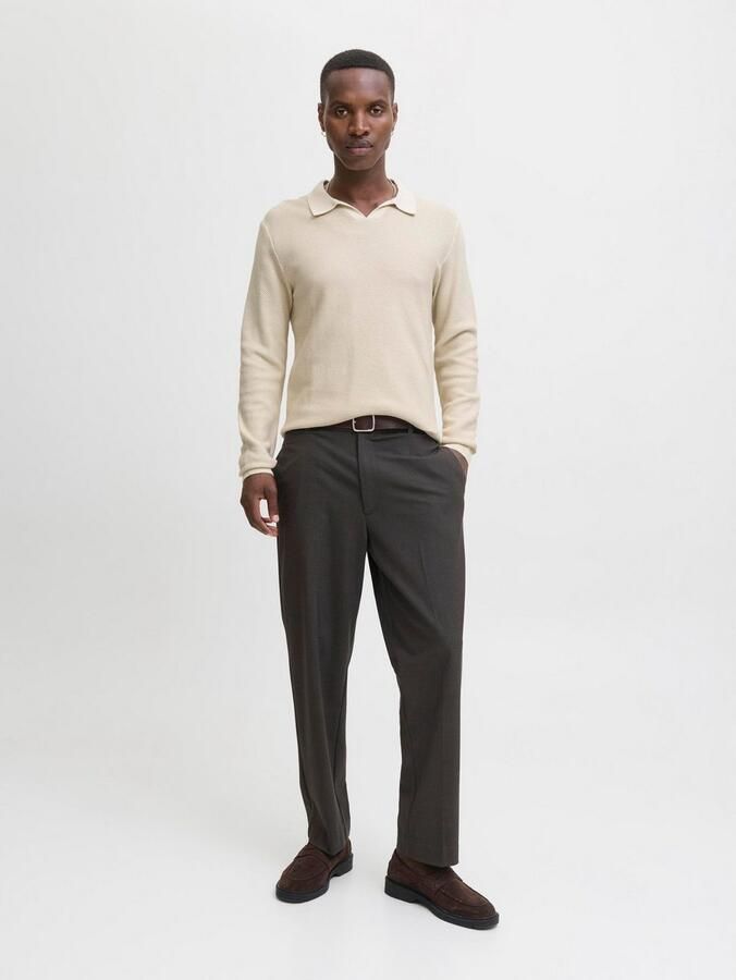 Jack & Jones Premium Gebreide pullover met ribboorden model 'EASTON' - Foto 8